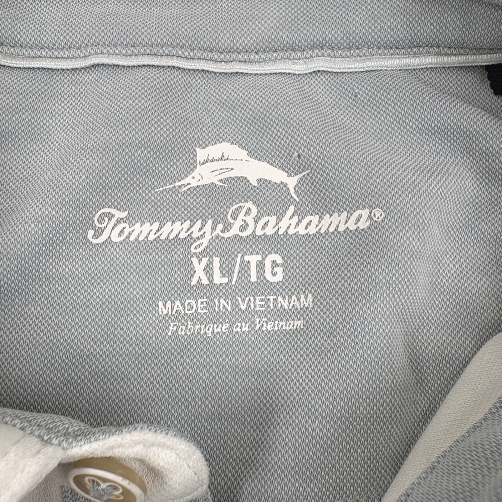 Tommy Bahama Polo Shirt Mens XL White Emfielder Island Life Coastal Tropical - Picture 2 of 12